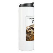 80. Geburtstag Alligator Lächeln Thermosbecher (Nach links gedreht)