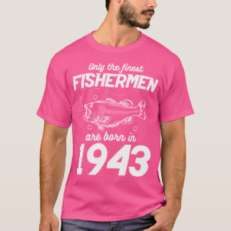 80. Geburtstag Angeln 80-jähriger Fischer 1943 T-Shirt