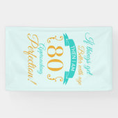 80. Geburtstag besser mit Alter Banner (Horizontal)
