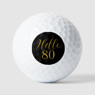 80. Geburtstag Black Gold Geburtstag Golfball