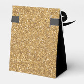 80. Geburtstag Black Gold Glitzer Vielen Dank Geschenkschachtel (Rückseite)