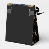 80. Geburtstag Blue Gold Glitzer Balloons Gefallen Geschenkschachtel (Rückseite)