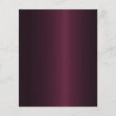 80. Geburtstag bordeauxrote Einladung Gold (Rückseite)