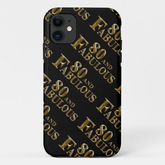 80. Geburtstag Case-Mate iPhone Hülle (Rückseite)