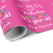 80. Geburtstag das meiste fabelhafte bunte Geschenkpapier (Rolleneckpunkt)