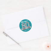 80. Geburtstag Diamond Stickers (Umschlag)