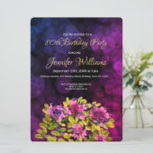 80. Geburtstag Einladung Thyme (Stehend Vorderseite)