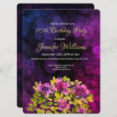 80. Geburtstag Einladung Thyme (Vorne/Hinten)