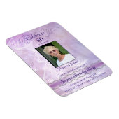 80. Geburtstag Einladungs-Foto-Magnete Magnet (Rechte Seite)