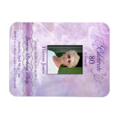 80. Geburtstag Einladungs-Foto-Magnete Magnet (Horizontal)