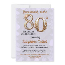 80. Geburtstag Elegantes Party