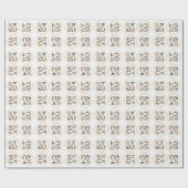 80. Geburtstag Elegantes Party Geschenkpapier (Flach)