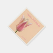 80. Geburtstag Florale feminine Servietten (Ecke)