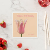 80. Geburtstag Florale feminine Servietten (Beispiel)