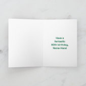 80. Geburtstag: Fun Rainbow #, Individuelle Name & Karte (Innenseite)