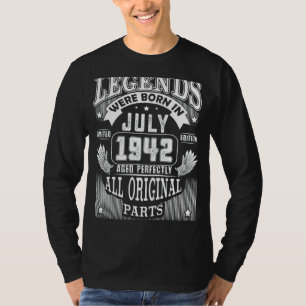 80. Geburtstag für Legenden Geboren Juli 1942 80 J T-Shirt