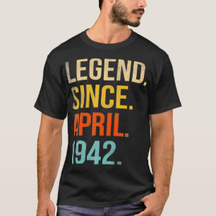 80. Geburtstag Geschenke 80 Jahre alte Legende sei T-Shirt
