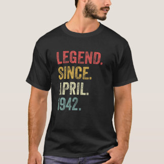 80. Geburtstag Geschenke 80 Jahre alte Legende sei T-Shirt