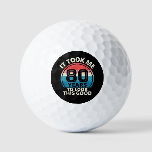 80. Geburtstag Golfball (Vorderseite)