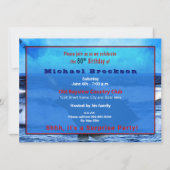 80. Geburtstag - Im Großen stehen (Fisch) Einladung (Rückseite)