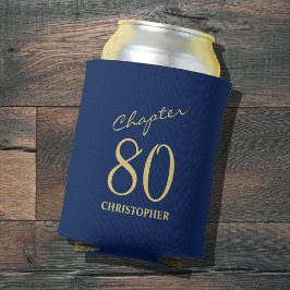 80. Geburtstag Kapitel 80 Blue Gold Dosenkühler