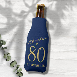 80. Geburtstag Kapitel 80 Blue Gold Flaschenkühler
