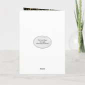 80. Geburtstag Mann auf schwarz Karte (Rückseite)