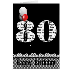 80. Geburtstag mit Ballon-Bouquet