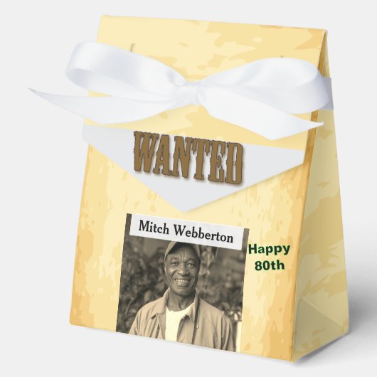 80. Geburtstag 🎉 Monogramm Geschenkschachtel (Vorderseite)