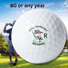 80. Geburtstag Name der Men's Monogram Golfball