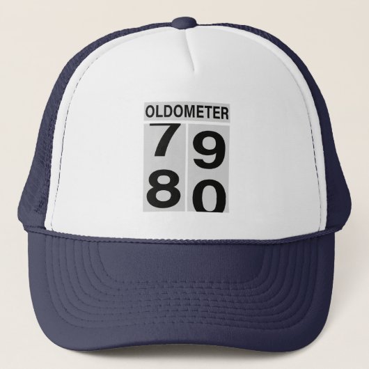 80. Geburtstag Oldometer Truckerkappe (Vorderseite)