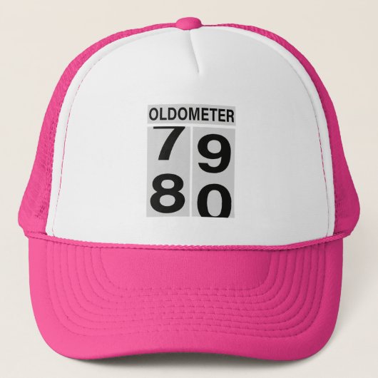 80. Geburtstag Oldometer Truckerkappe (Vorderseite)