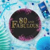 80. Geburtstag Pappteller (Party)