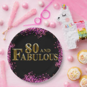 80. Geburtstag Pappteller (Party)