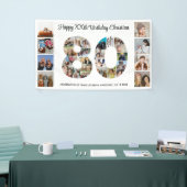 80. Geburtstag Party Nummer 80 FotoCollage Banner (Messeveranstaltung)