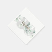 80. Geburtstag Personalisiert Napkins Serviette (Ecke)