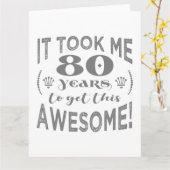 80. Geburtstag Phantastisch Karte (Gelbe Blume)