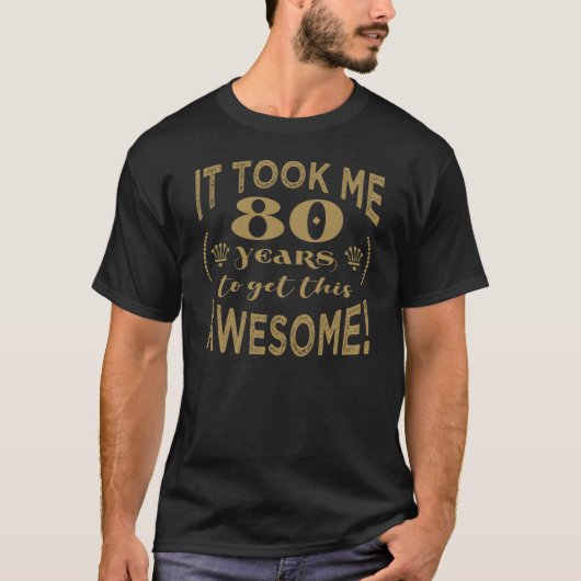 80. Geburtstag Phantastisch T-Shirt (Vorderseite)