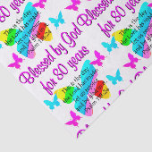 80. GEBURTSTAG PRAYER SEIDENPAPIER (Ausschnitt)