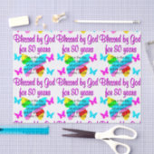 80. GEBURTSTAG PRAYER SEIDENPAPIER (Handwerk)