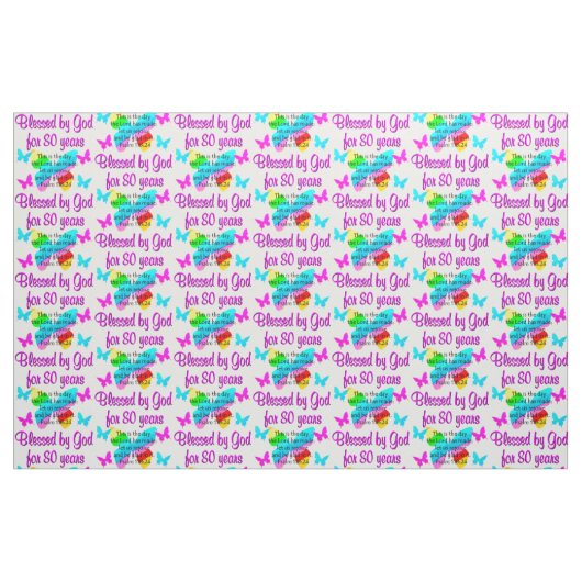 80. GEBURTSTAG PRAYER STOFF (Fat Quarter (45,7 x 55,9 cm))