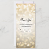 80. Geburtstag Programm Gold Bokeh w/ Vielen Dank (Rückseite)