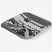 80. Geburtstag Retro Schreibmaschine Pappteller (Gewinkelt)