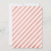 80. Geburtstag - Rose Gold Balloons Einladung (Rückseite)