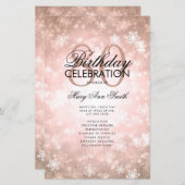 80. Geburtstag Rose Gold Wonderland (Vorne/Hinten)