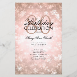 80. Geburtstag Rose Gold Wonderland