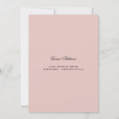 80. Geburtstag Save the Date Rosa rot Einladung (Rückseite)