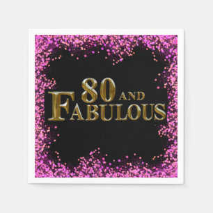 80. Geburtstag Serviette
