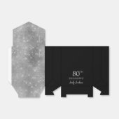 80. Geburtstag Silber Dankeschön-Geschenkbox Geschenkschachtel (Ungefaltet)