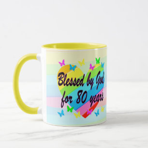 80. GEBURTSTAG TASSE